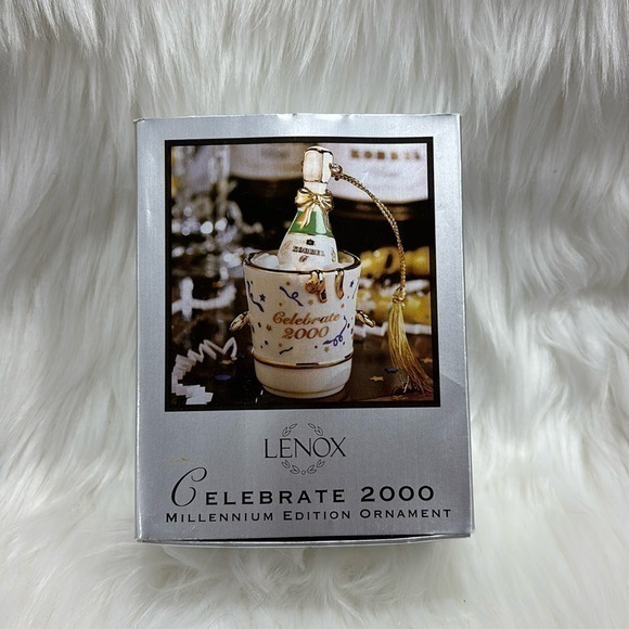 Lenox Other - NEW VINTAGE LENOX Y2K 2000 millennium edition Christmas New Years ornament glass